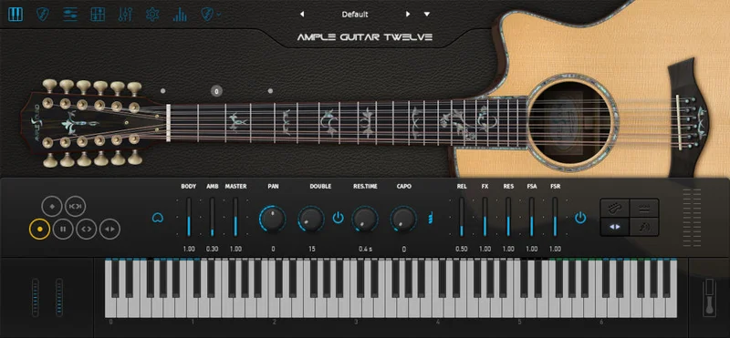 Ample Sound Ample Guitar Twelve interface