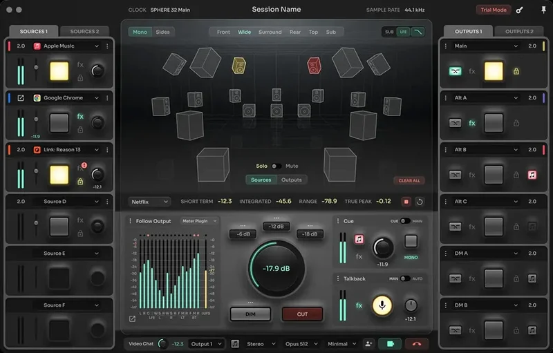 Ginger Audio Sphere Immersive interface