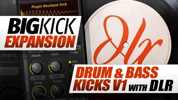 Plugin Boutique BigKick Expansion V3 - Drum & Bass Kicks with DLR interface