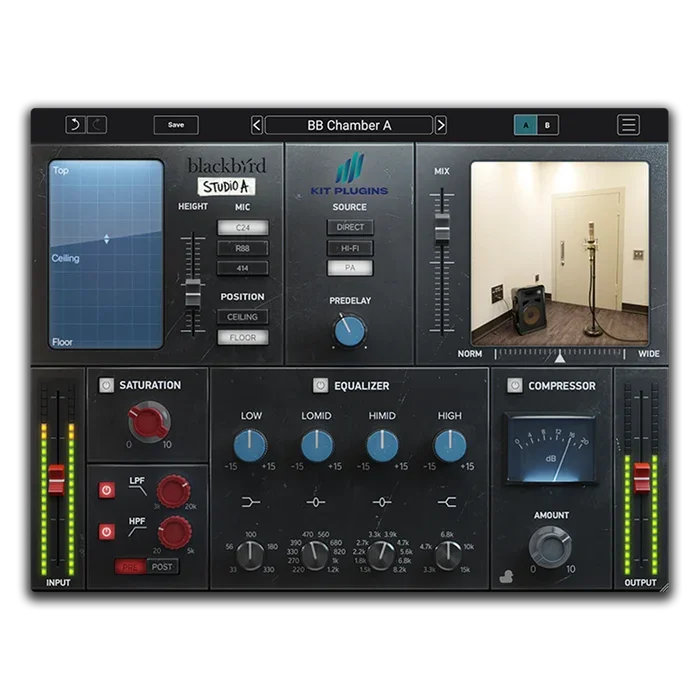 Kit Plugins BB Chamber A Reverb interface