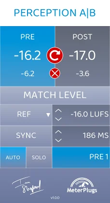 MeterPlugs Perception AB interface