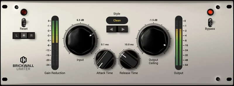 IK Multimedia Brickwall Limiter interface