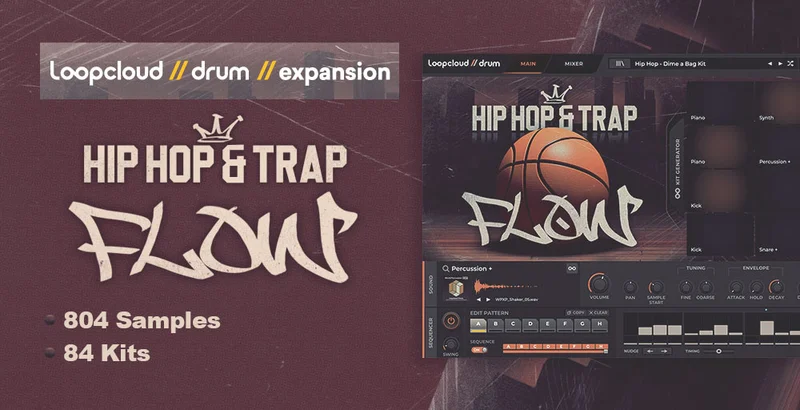 Loopcloud Loopcloud DRUM Expansion: Hip Hop and Trap Flow interface