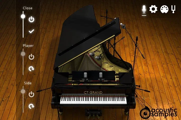 Acousticsamples C7 Grand interface