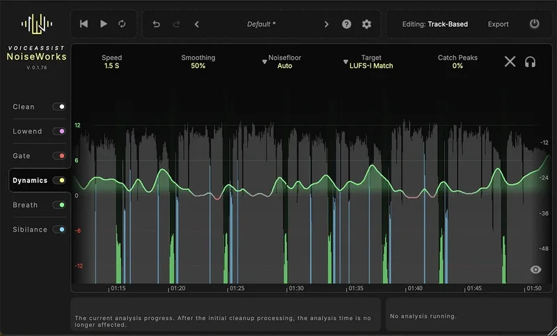 NoiseWorks Audio VoiceAssist interface
