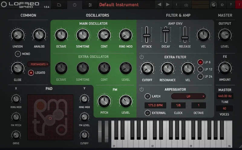 Tracktion RetroMod LoFreq Wired interface