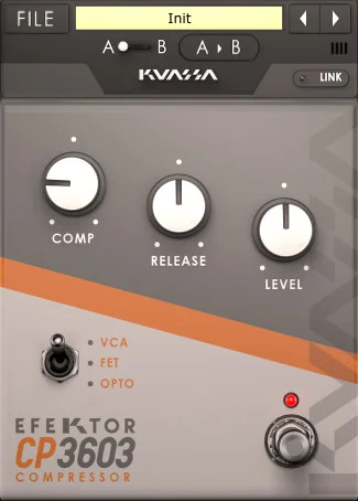 Kuassa EFEKTOR CP3603 Compressor interface