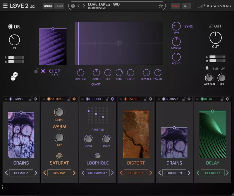 Tracktion Dawesome LOVE 2 Upgrade from LOVE interface