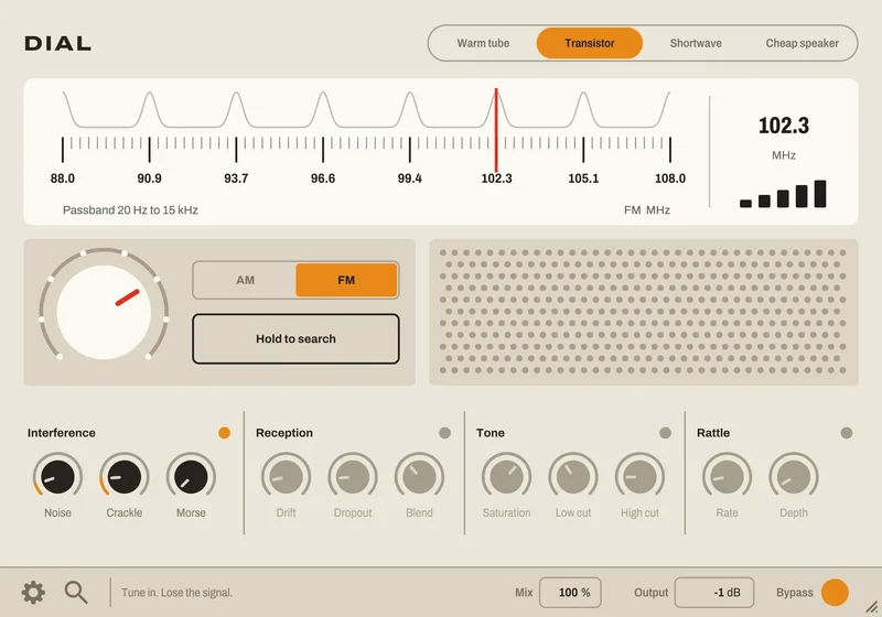 Thenatan Audio DIAL interface