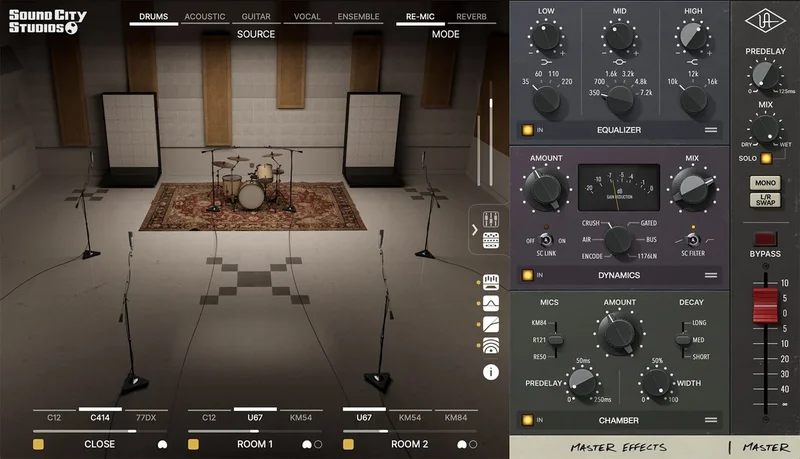 Universal Audio UAD Sound City Studios Plug-In interface