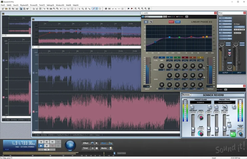 Internet Co Sound It! 8 Pro for Windows interface