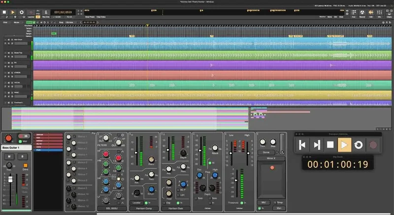 Harrison Consoles Mixbus 12 Pro interface