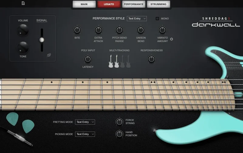 Impact Soundworks Shreddage 3 Darkwall interface