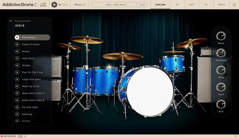 XLN Audio Addictive Drums 2: Indie ADpak interface