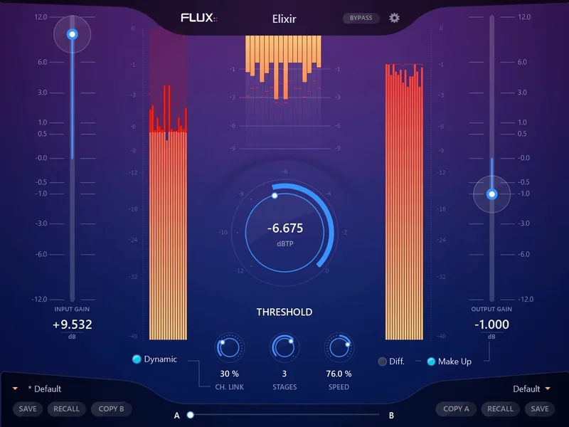 Flux Elixir Essential interface