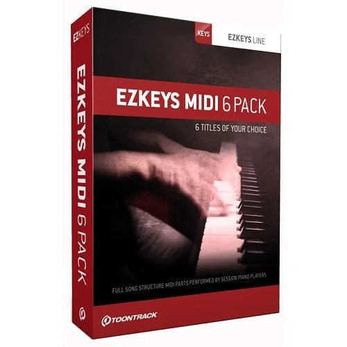 Toontrack EZkeys Midi 6 Pack interface