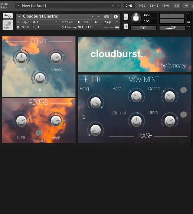 Iamlamprey Cloudburst interface