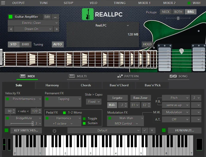 MusicLab RealLPC interface
