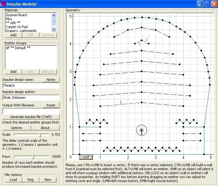 Voxengo Impulse Modeler interface