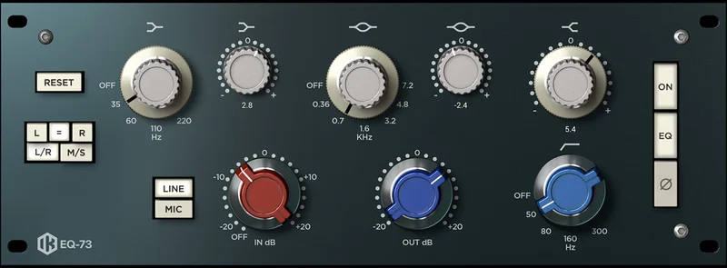 IK Multimedia EQ 73 interface
