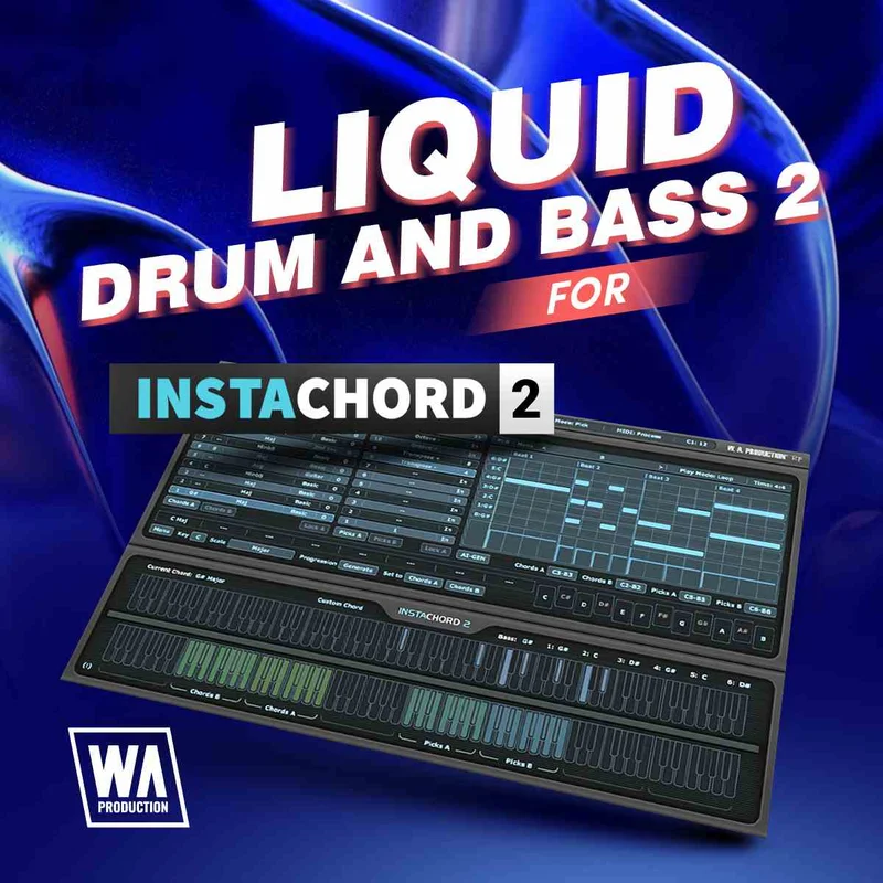 W. A. Production Liquid Drum & Bass 2 for InstaChord 2 interface