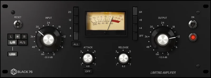 IK Multimedia Black 76 Limiting Amplifier interface