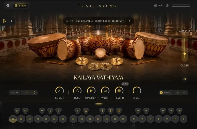 Pitch Innovations Sonic Atlas Kailaya Vathiyam Kit interface