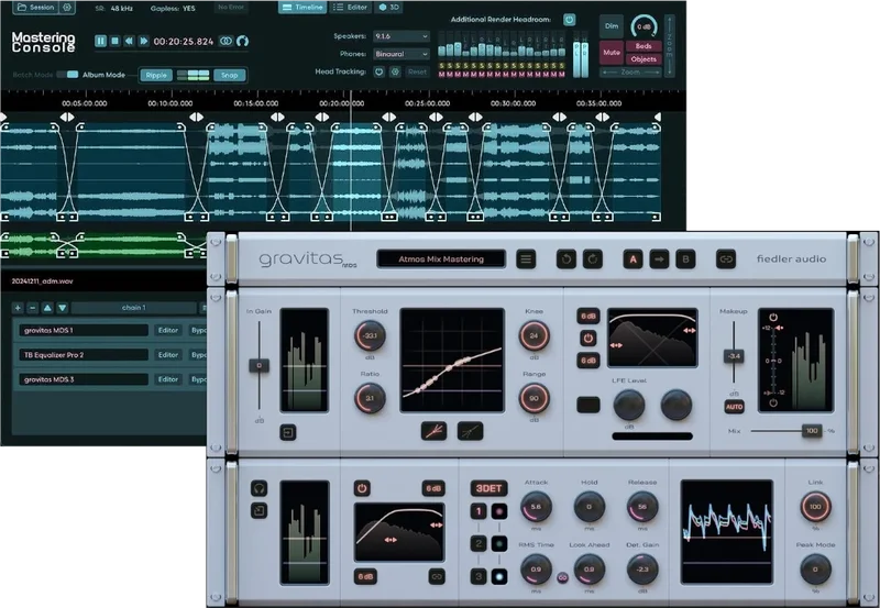 Fiedler Audio Dolby Atmos Mastering Bundle interface