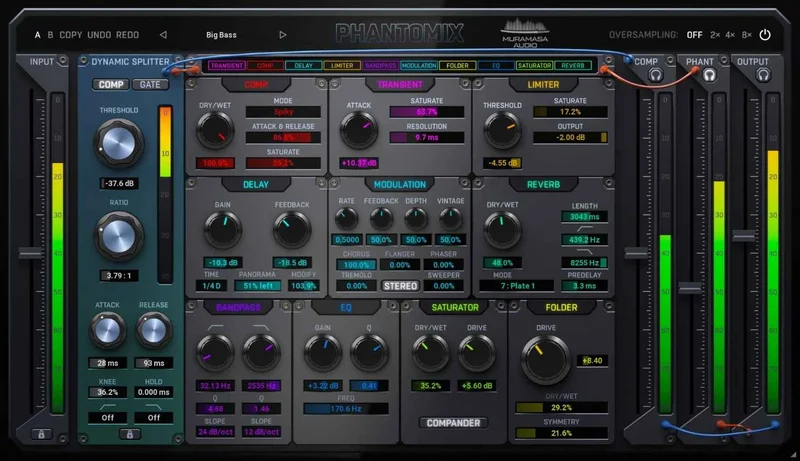 United Plugins Phantomix interface