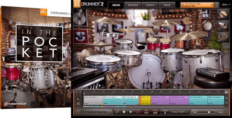 Toontrack EZX In The Pocket interface