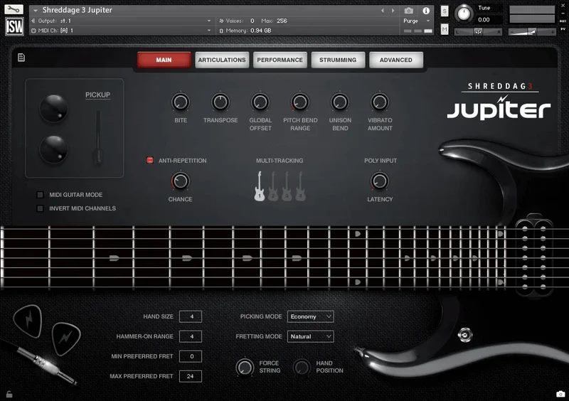 Impact Soundworks Shreddage 3 Rock Band Bundle interface