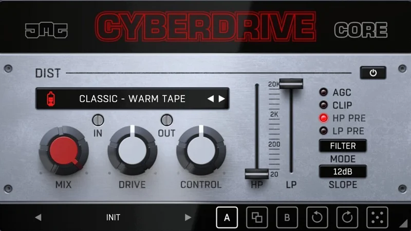 United Plugins Cyberdrive Core interface