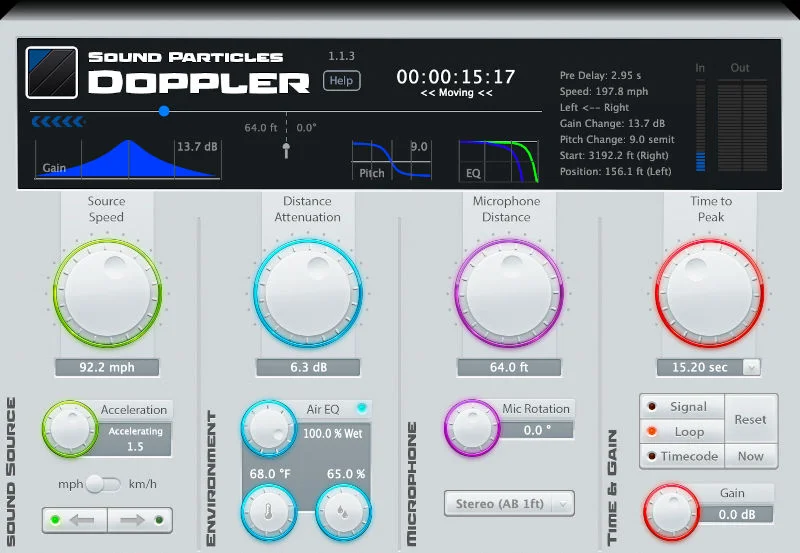 Sound Particles Doppler | Educational Version interface