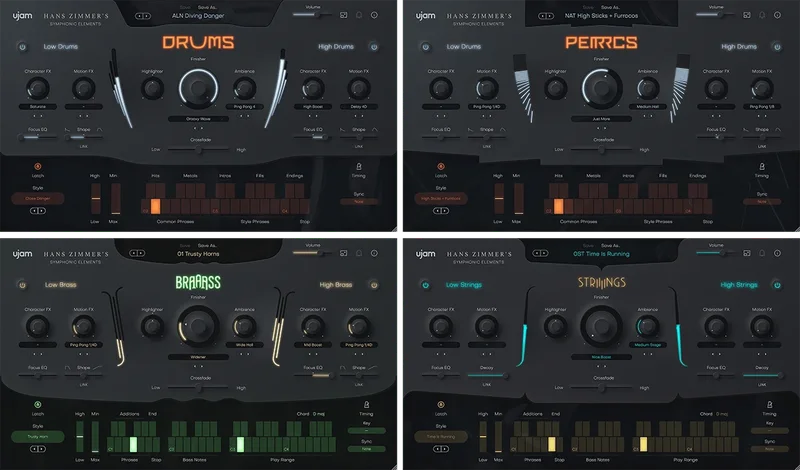 UJAM Symphonic Elements Bundle interface