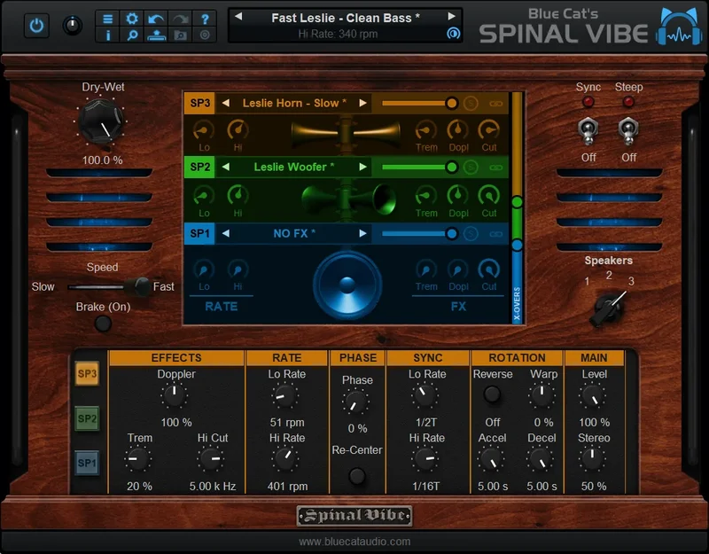 Blue Cat Audio Spinal Vibe interface