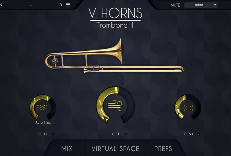 Acousticsamples VHorns Trombone interface