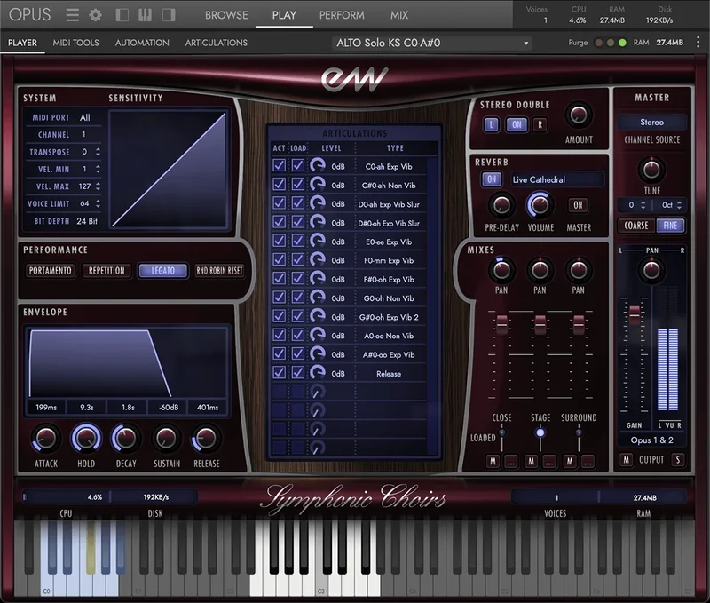 EastWest Symphonic Choirs Platinum + Voices of the Apocalypse Bundle interface