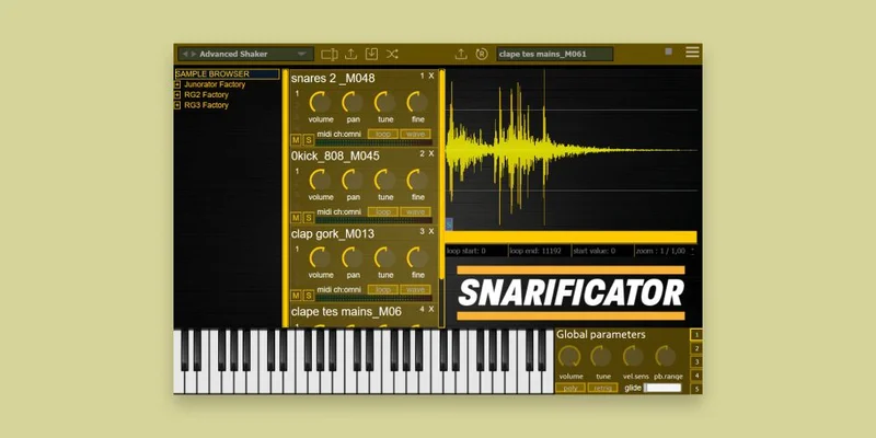 Audio Blast Snarificator interface