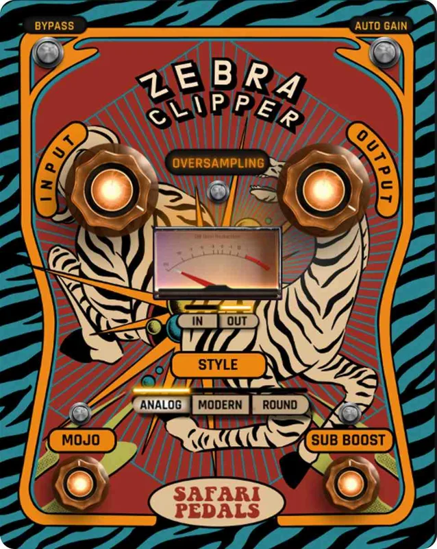 Safari Pedals Zebra Clipper interface