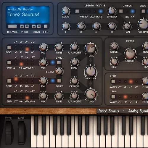Tone2 Saurus 4 Big Bundle interface