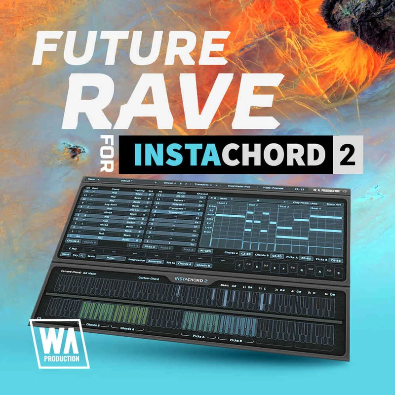 W. A. Production Future Rave for InstaChord 2 interface