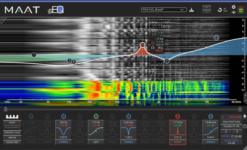 MAAT thEQblue12 interface