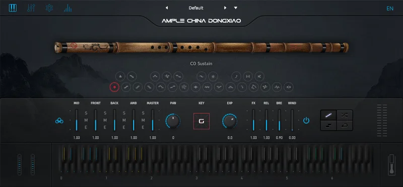 Ample Sound Ample China Dongxiao interface