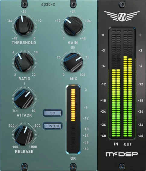 McDSP 4030 Retro Compressor Native v7 interface