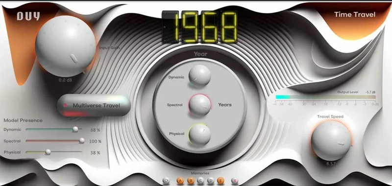 DUY Time Travel interface
