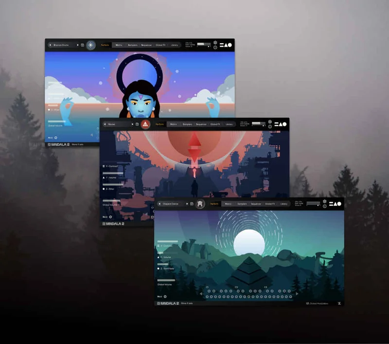 MNTRA Instruments Cinematic Bundle interface