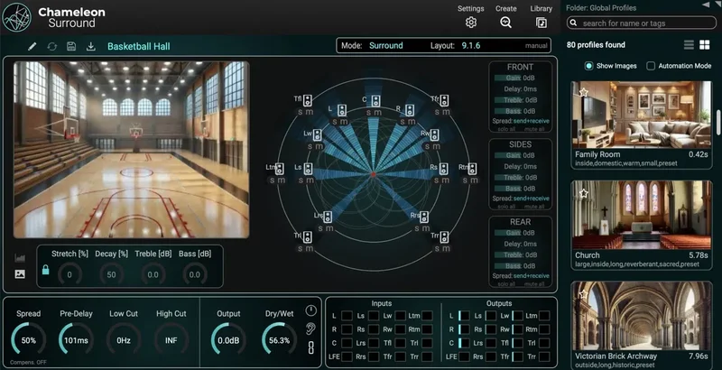 Accentize Chameleon Surround interface