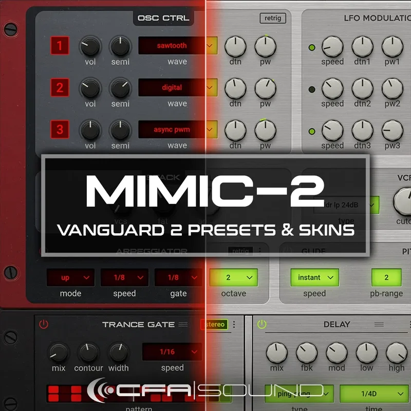Resonance Sound CFA-Sound MIMIC-2 Vanguard 2 Presets & Skins interface