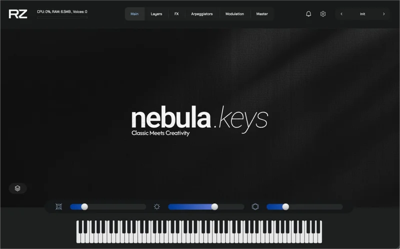 ZAK Sound Nebula Keys interface