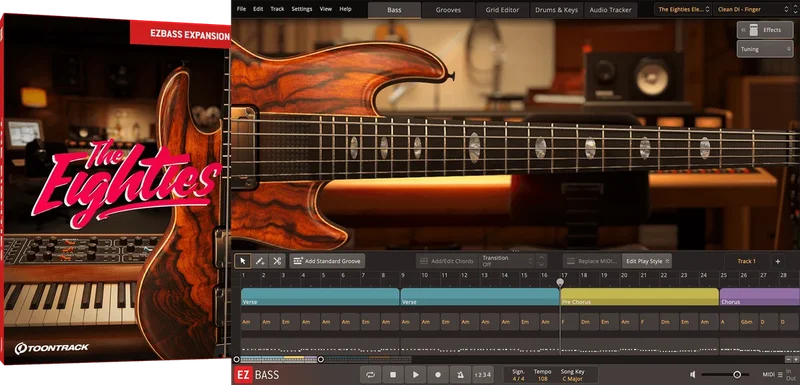 Toontrack EBX The Eighties interface